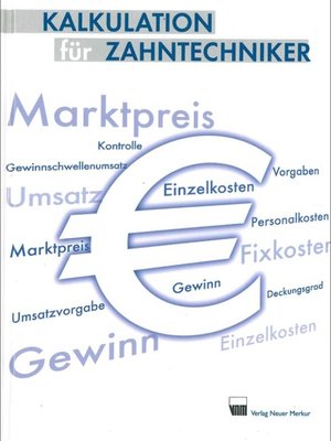 cover image of Kalkulation für Zahntechniker